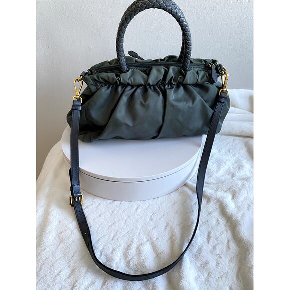 Prada BN1921 Tessuto Bow Ardesia Bag - Picture 6 of 11